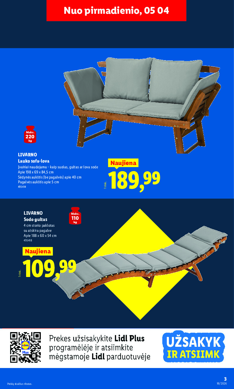 lidl - NE MAISTO PREKIŲ PASIŪLYMAI (2026-05-04 - 2026-05-10) - page: 3