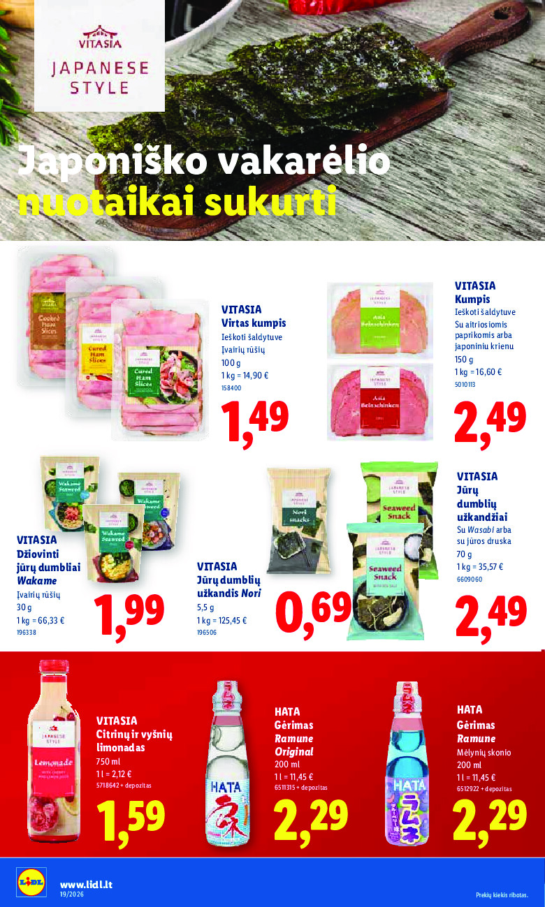 lidl - MAISTO PREKIŲ PASIŪLYMAI (2026-05-04 - 2026-05-10) - page: 14