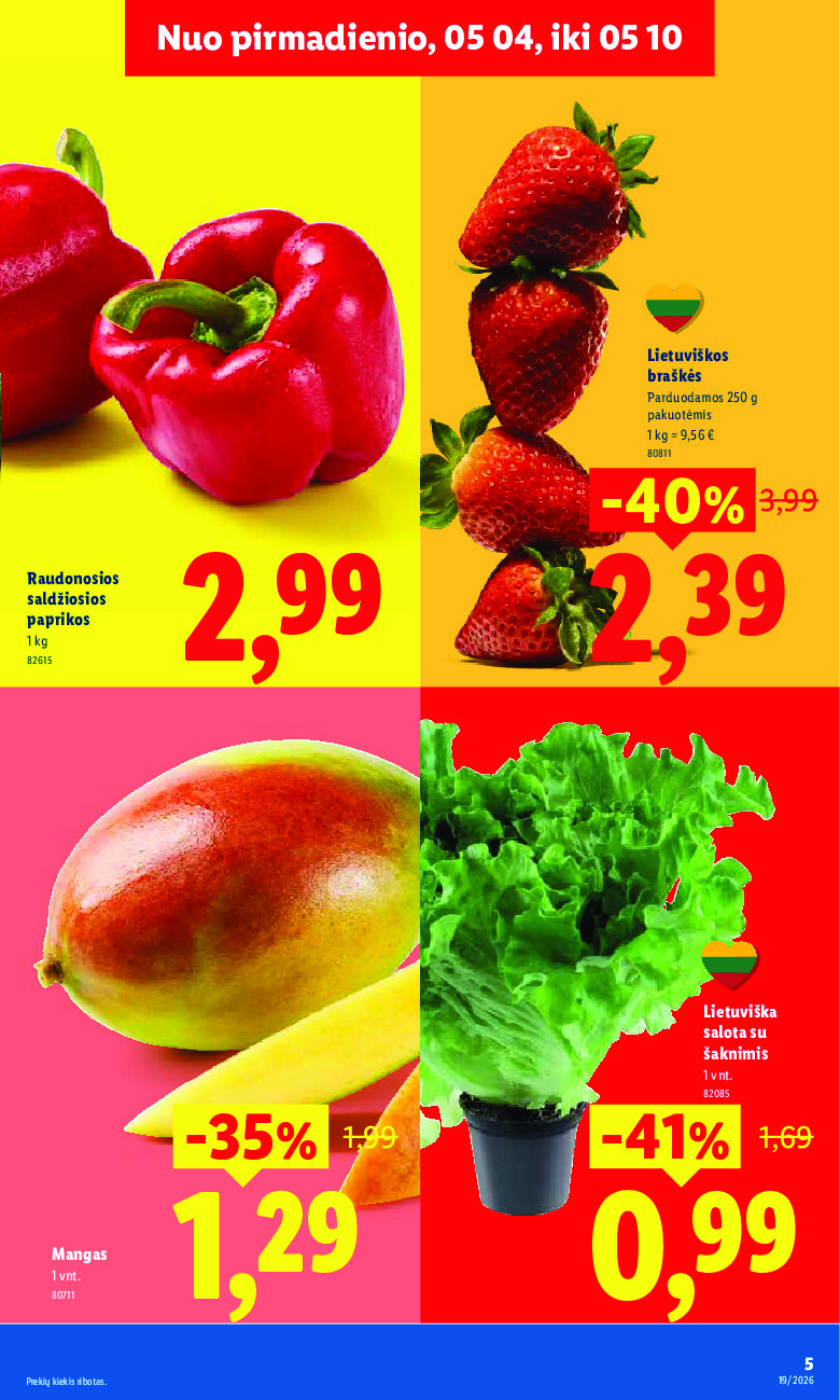 lidl - MAISTO PREKIŲ PASIŪLYMAI (2026-05-04 - 2026-05-10) - page: 5