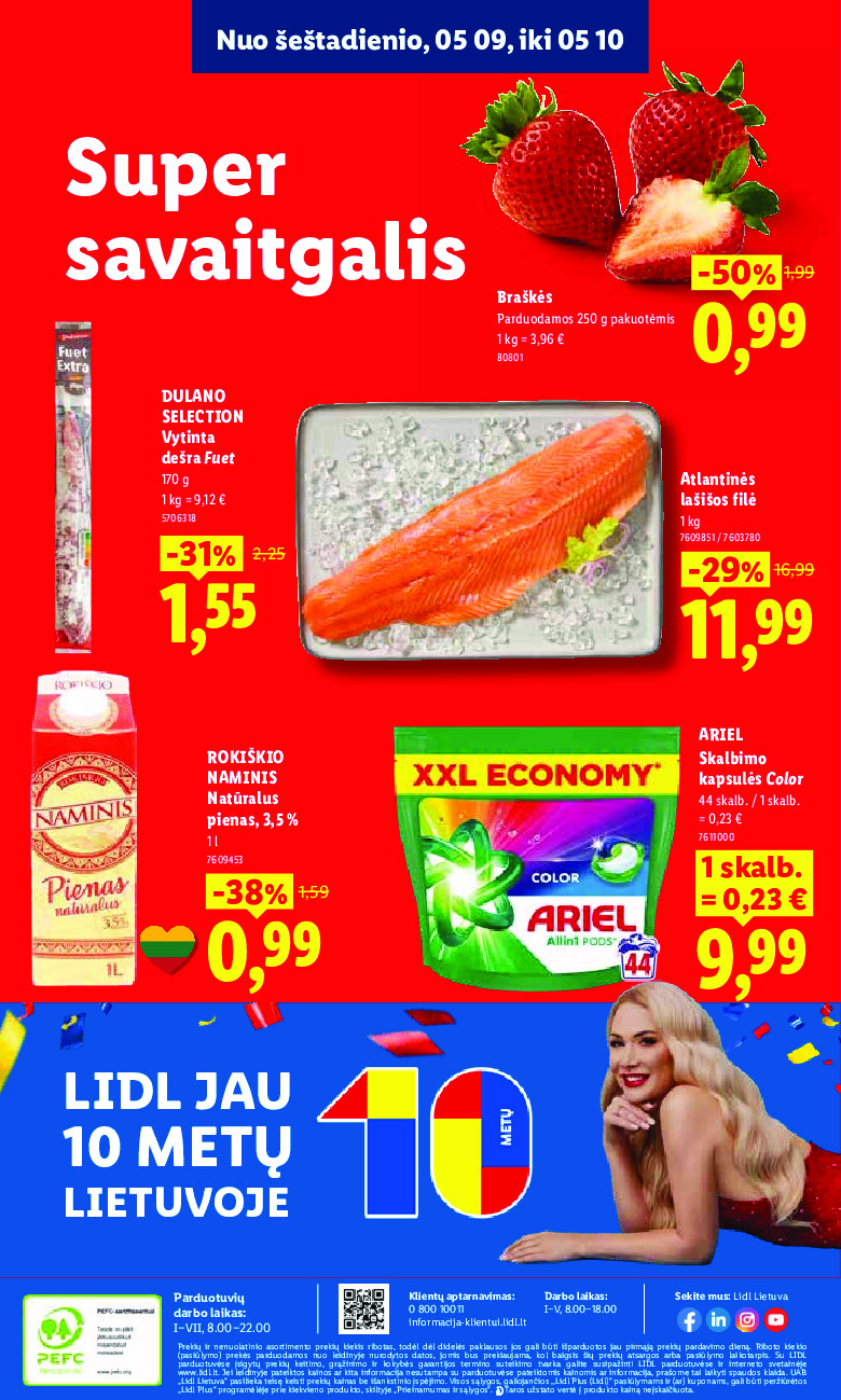 lidl - MAISTO PREKIŲ PASIŪLYMAI (2026-05-04 - 2026-05-10) - page: 52