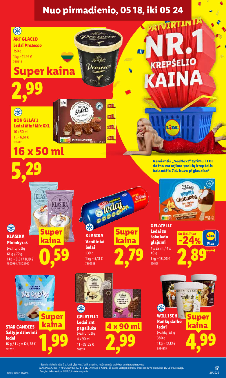 lidl - MAISTO PREKIŲ PASIŪLYMAI (2026-05-18 - 2026-05-24) - page: 17