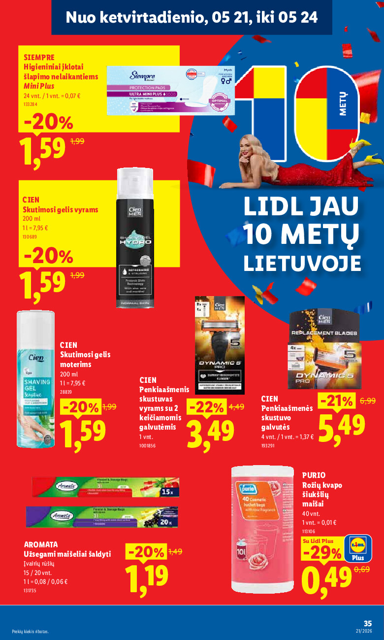 lidl - MAISTO PREKIŲ PASIŪLYMAI (2026-05-18 - 2026-05-24) - page: 31