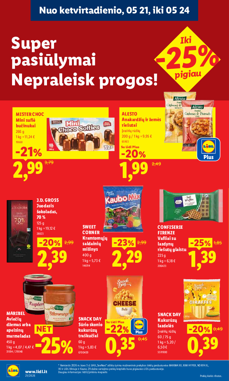 lidl - MAISTO PREKIŲ PASIŪLYMAI (2026-05-18 - 2026-05-24) - page: 36
