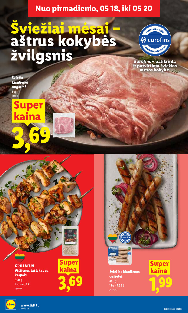 lidl - MAISTO PREKIŲ PASIŪLYMAI (2026-05-18 - 2026-05-24) - page: 10