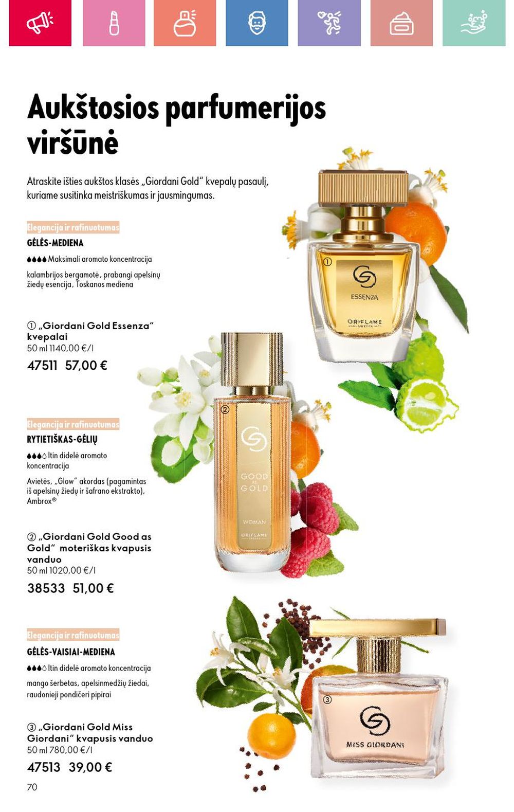oriflame - ORIFLAME - Katalogas (2025 07 13 - 2025 08 02) - page: 70