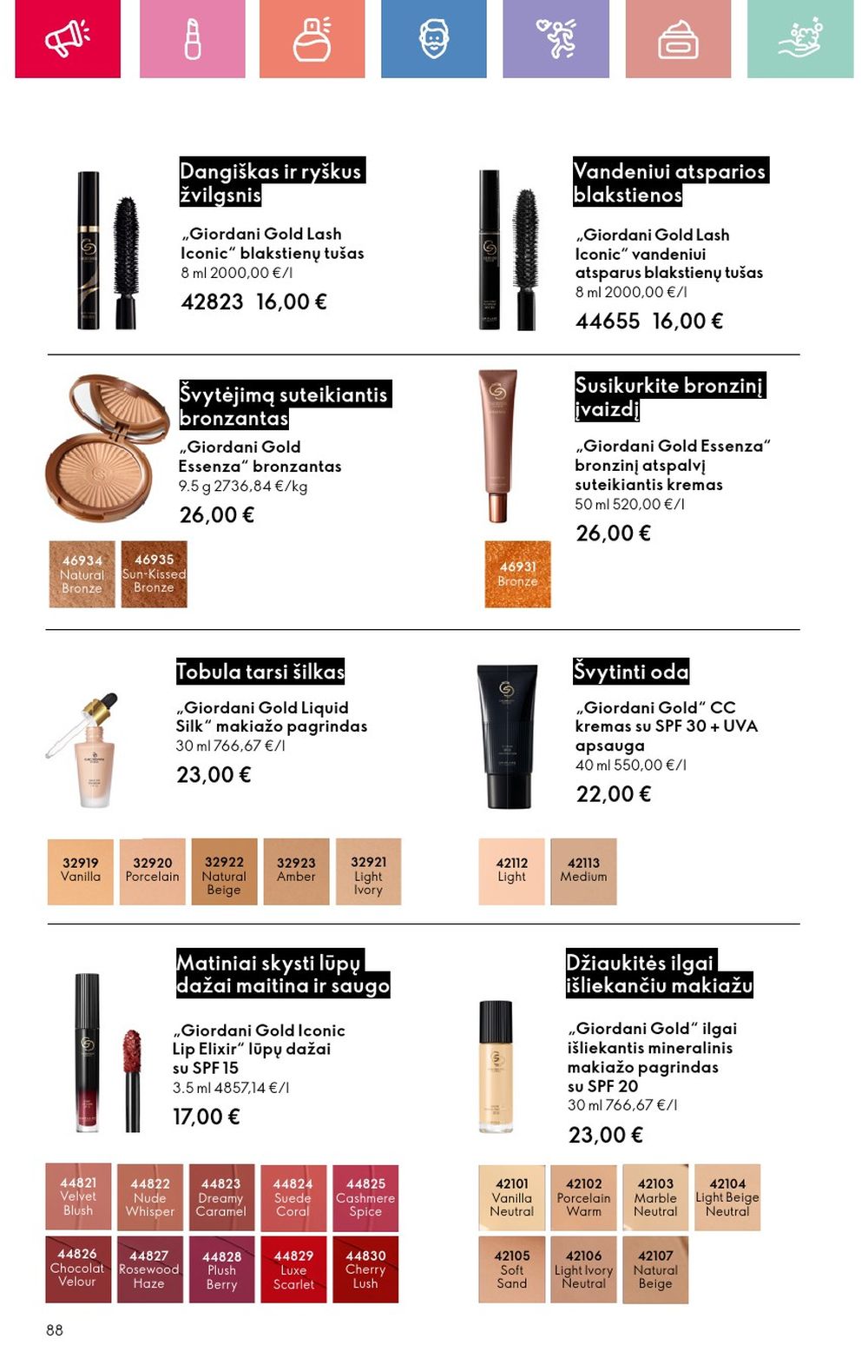 oriflame - ORIFLAME - Katalogas (2025 08 03 - 2025 08 23) - page: 88