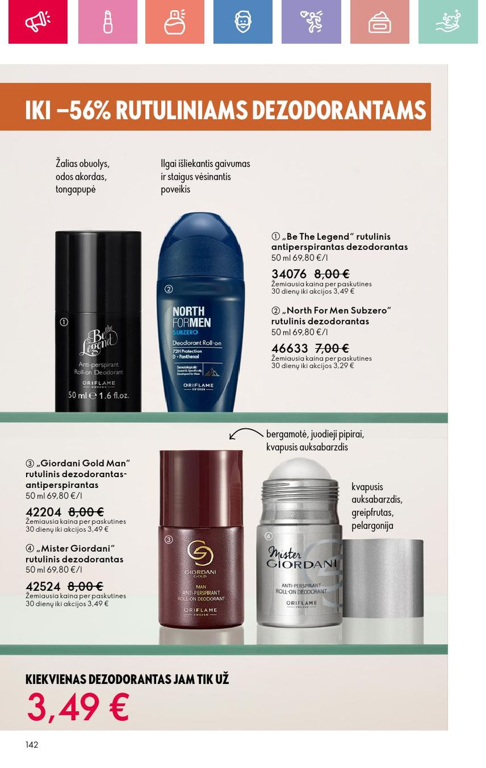 oriflame - ORIFLAME - Katalogas (2025 08 24 - 2025 09 13) - page: 142