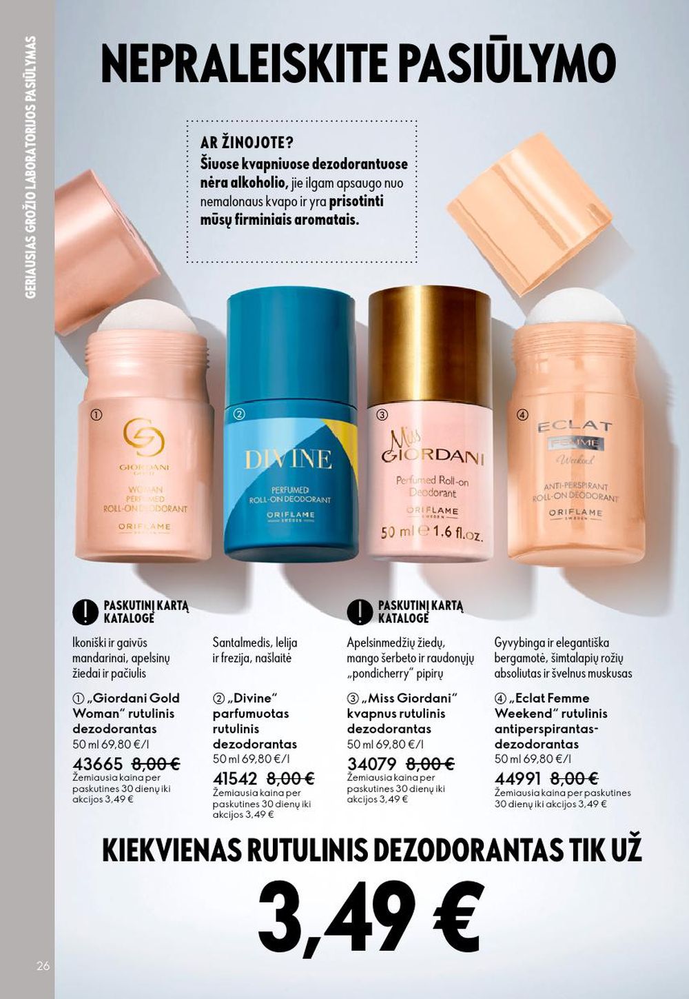 oriflame - ORIFLAME - Katalogas (2025 09 14 - 2025 10 07) - page: 26