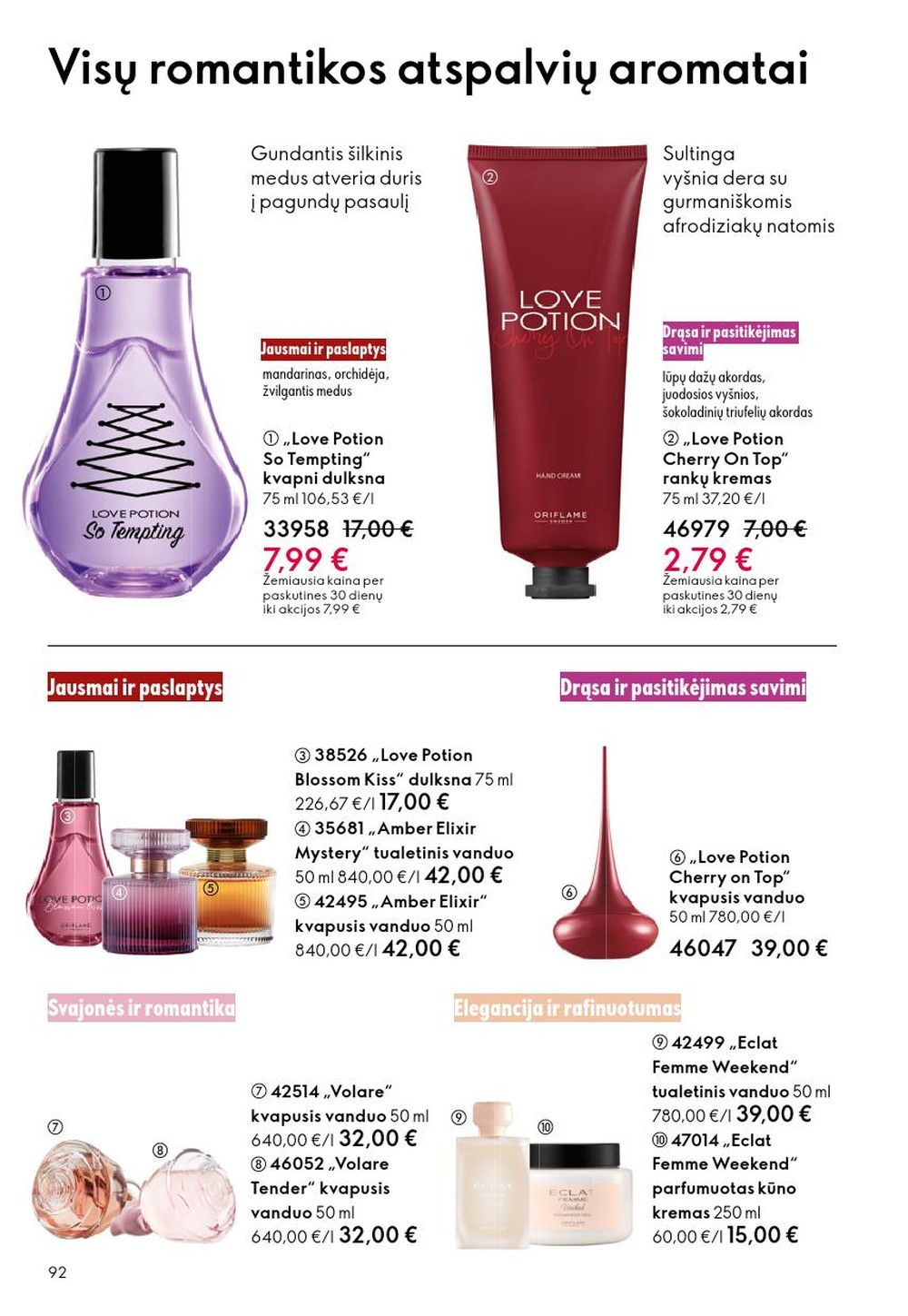 oriflame - ORIFLAME - Katalogas (2025 09 14 - 2025 10 07) - page: 92