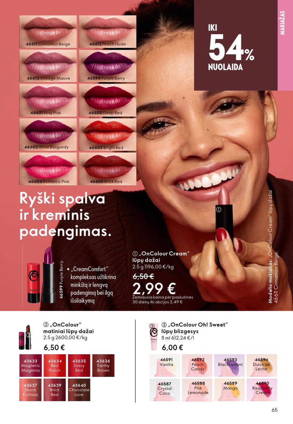 oriflame - ORIFLAME - Katalogas (2025 09 14 - 2025 10 07) - page: 65