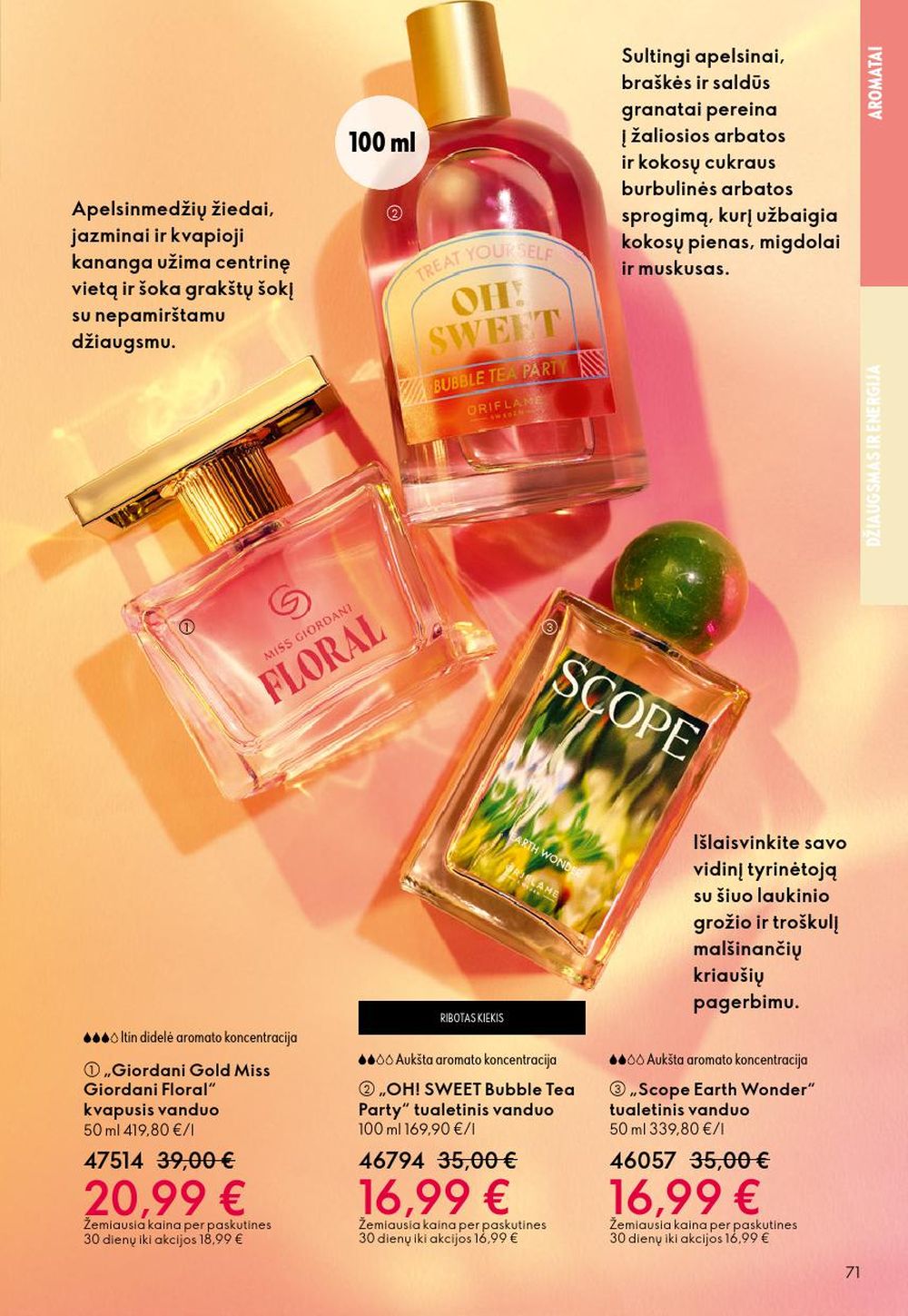 oriflame - ORIFLAME - Katalogas (2025 10 08 - 2025 10 28) - page: 71