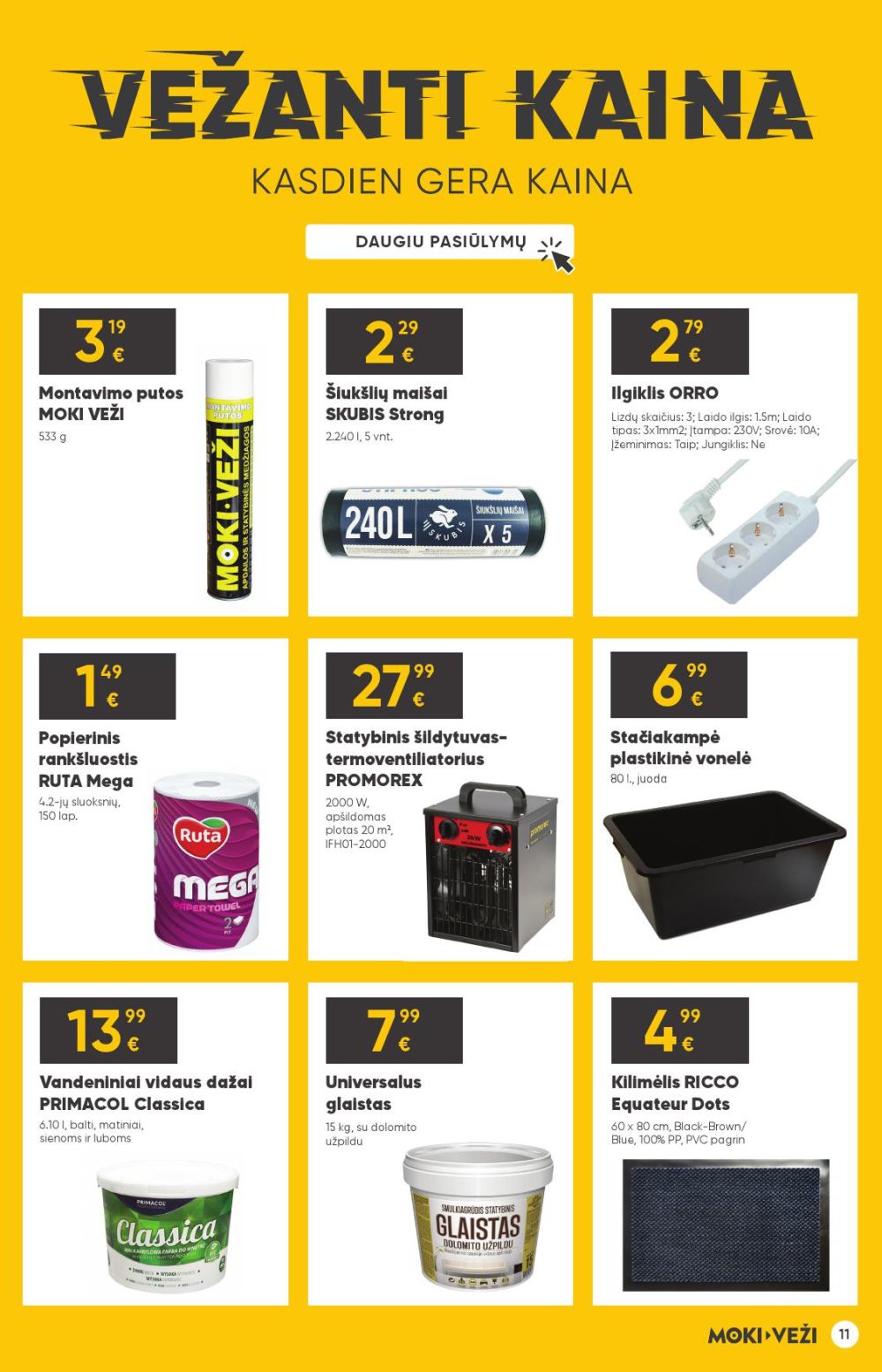 moki-vezi - MOKI - VEŽI - Leidinys Nr.11 (2025 10 16 - 2025 11 11) - page: 11