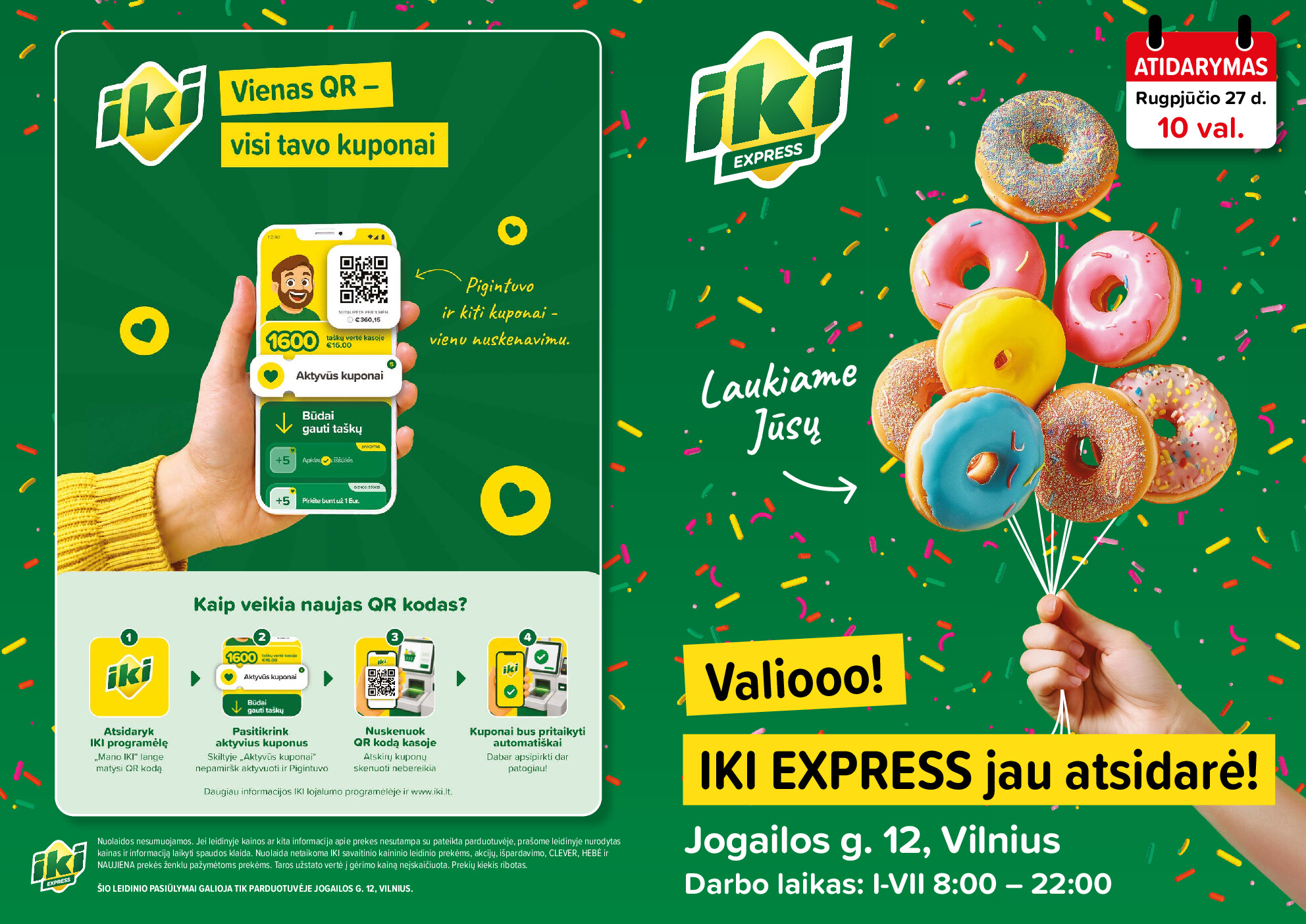 iki - Specialūs pasiūlymai IKI Express Jogailos parduotuvės klientams (2026-08-27 - 2026-08-30)