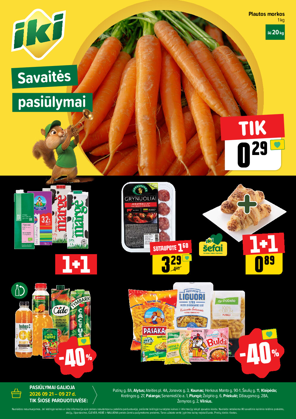 iki - Specialūs pasiūlymai IKI parduotuvės klientams (2026-09-21 - 2026-09-27) - page: 1