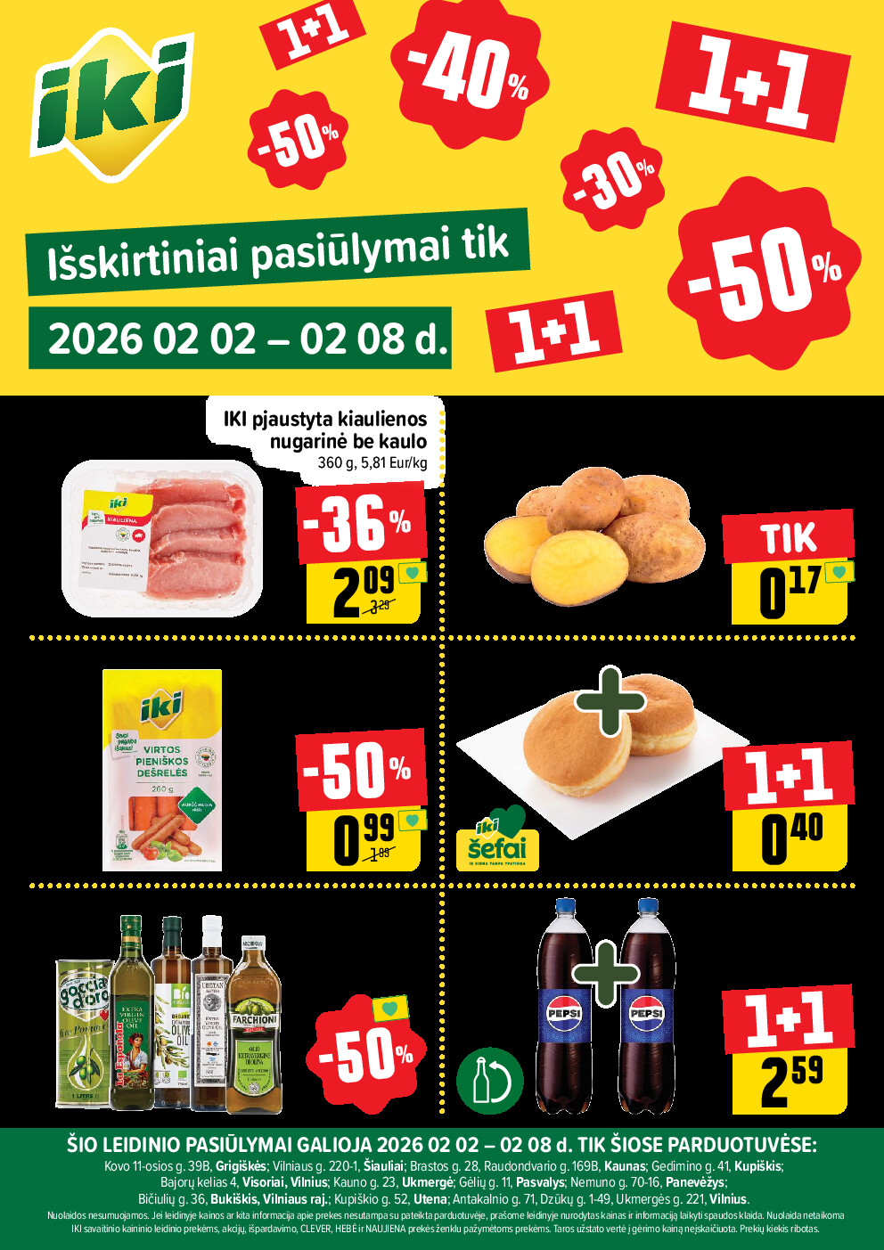 iki - Specialūs pasiūlymai IKI parduotuvės klientams (2026-02-02 - 2026-02-08) - page: 1