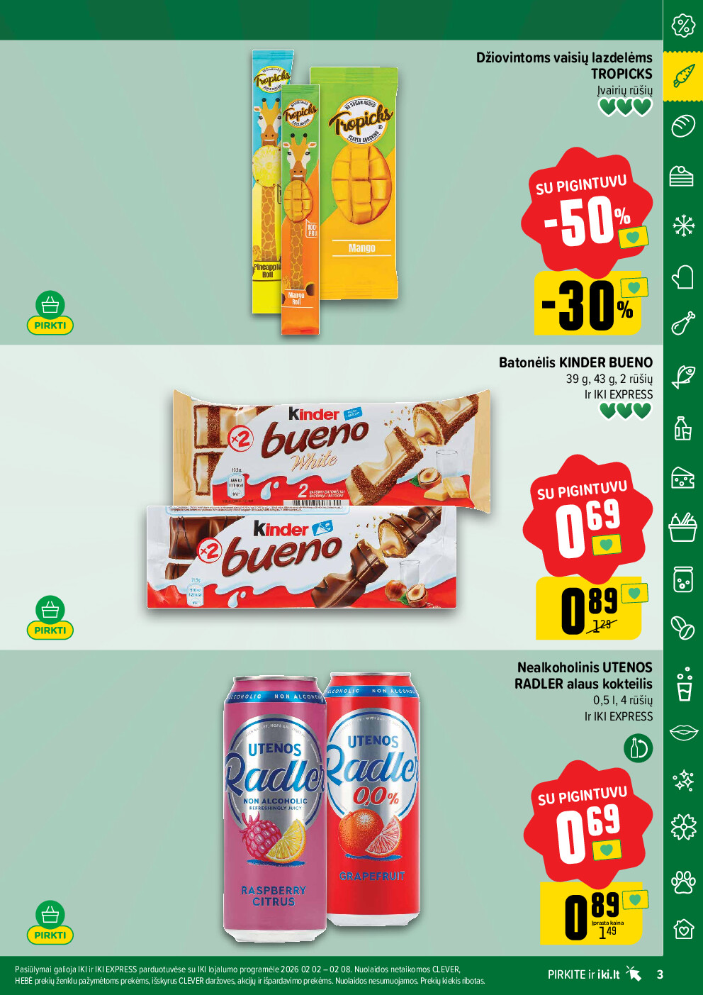 iki - PIGINTUVO pasiūlymai Nr. 06 (2026-02-02 - 2026-02-08) - page: 3