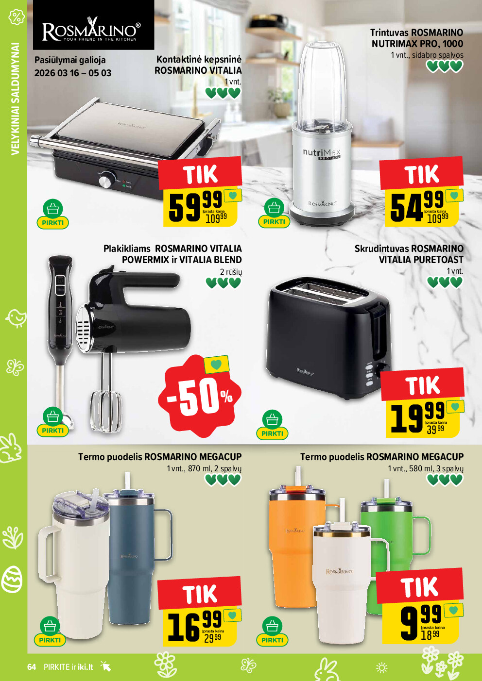 iki - IKI Kaininis leidinys Nr. 12 (2026-03-16 - 2026-03-22) - page: 64