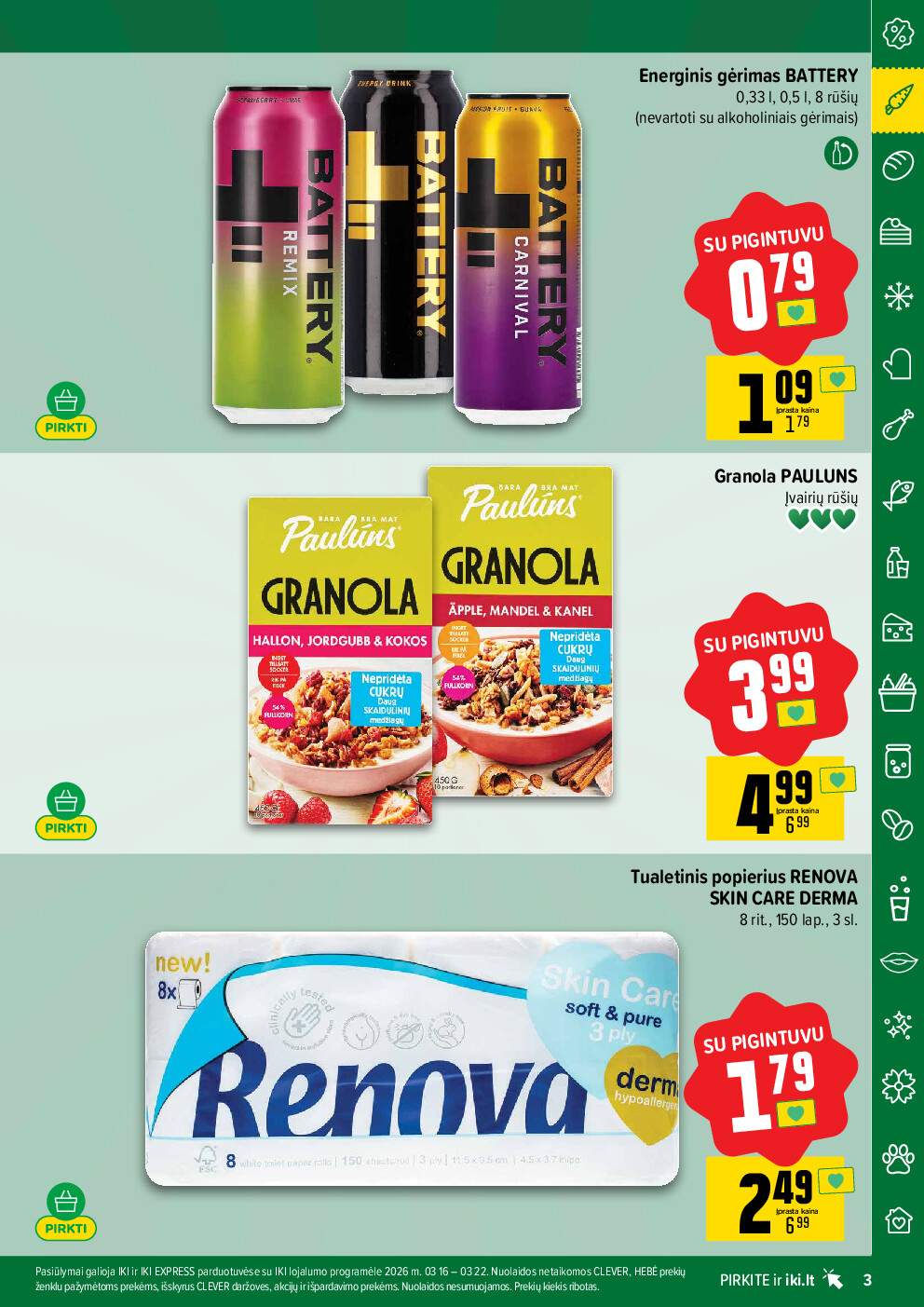 iki - PIGINTUVO pasiūlymai Nr. 12 (2026-03-16 - 2026-03-22) - page: 3
