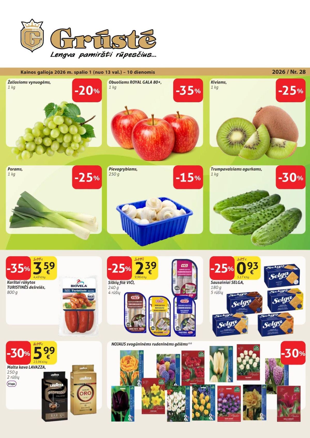 gruste - GRŪSTĖ - Leidinys Nr.28 (2026 10 01 - 2026 10 10) - page: 1