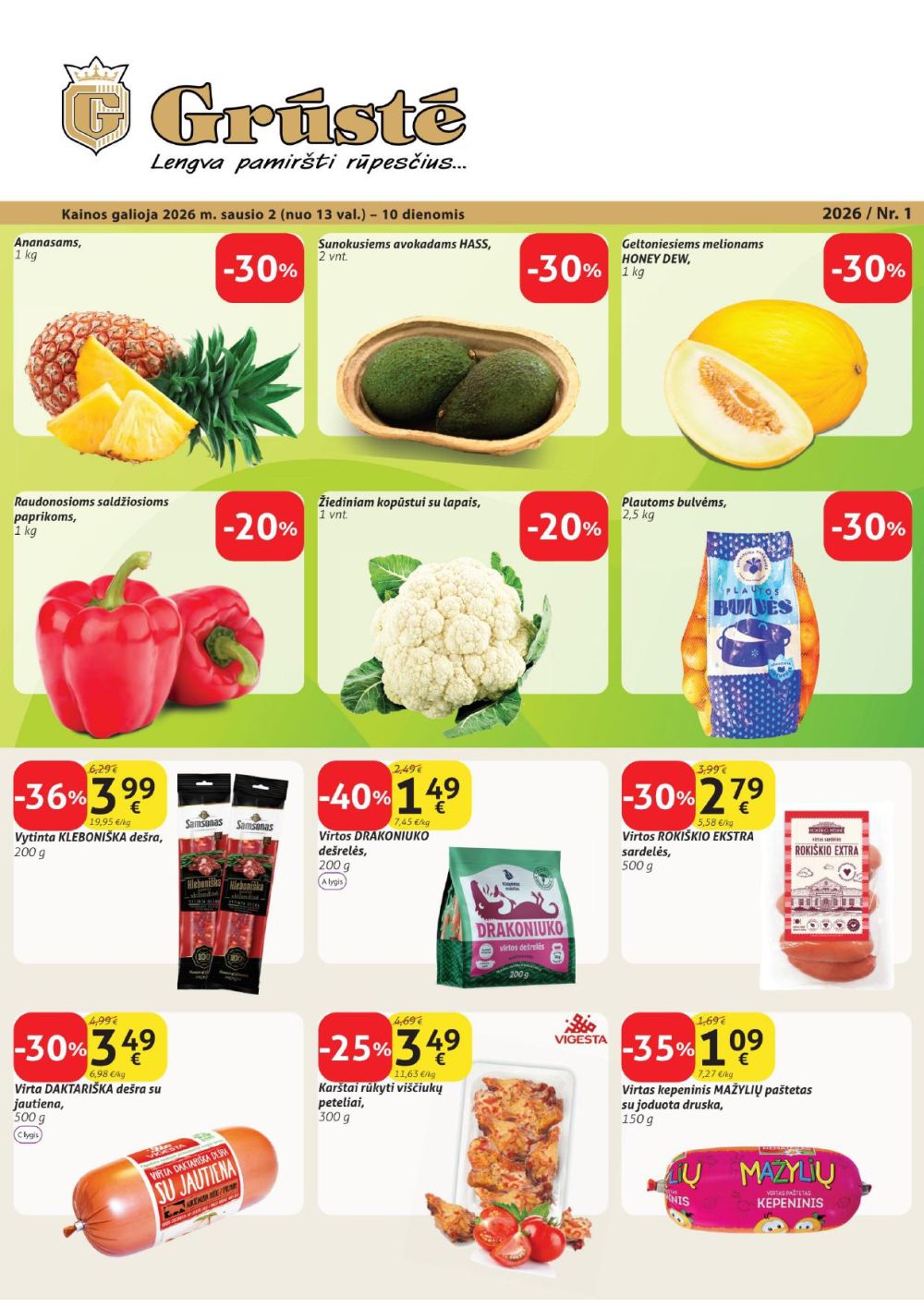 gruste - GRŪSTĖ - Leidinys Nr.1 (2026 01 02 - 2026 01 10)