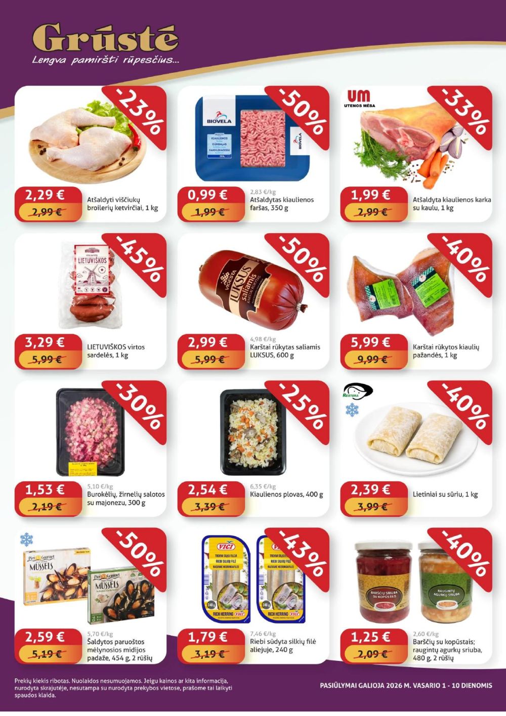 gruste - GRŪSTĖ - Ko gero pigiau nerasi (2026 02 01 - 2026 02 10) - page: 2