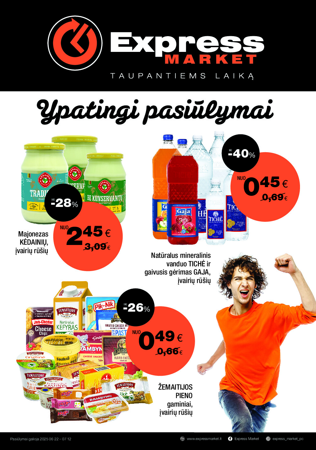 express - Akcijų leidinys (2025-06-22 - 2025-07-12)