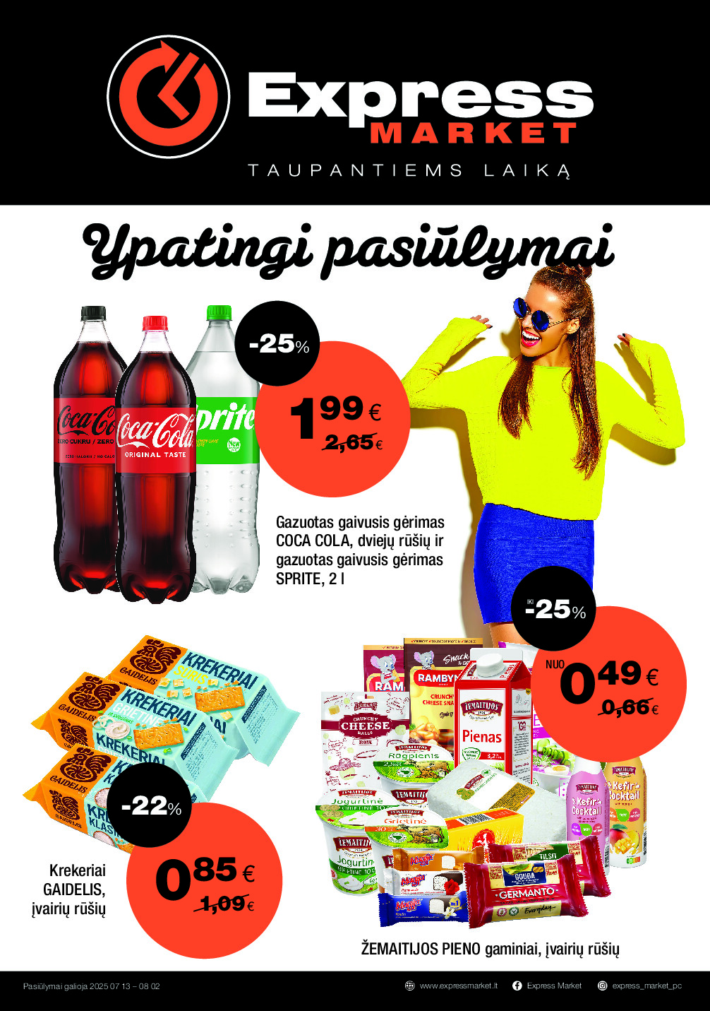 express - Akcijų leidinys (2025-07-13 - 2025-08-02)