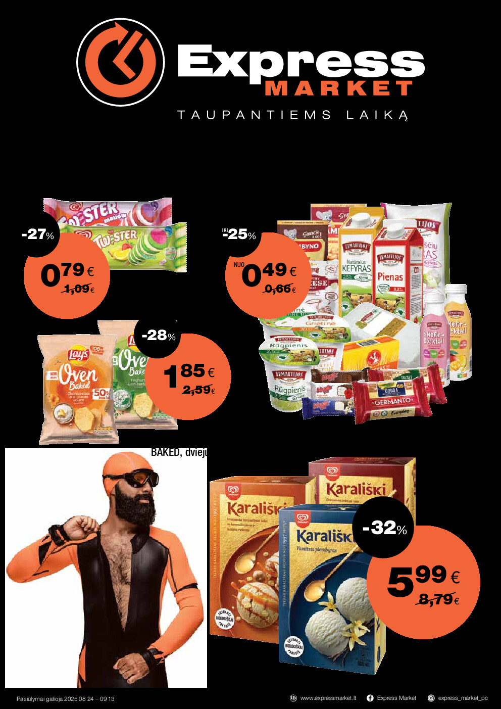 express - Akcijų leidinys (2025-08-24 - 2025-09-13)