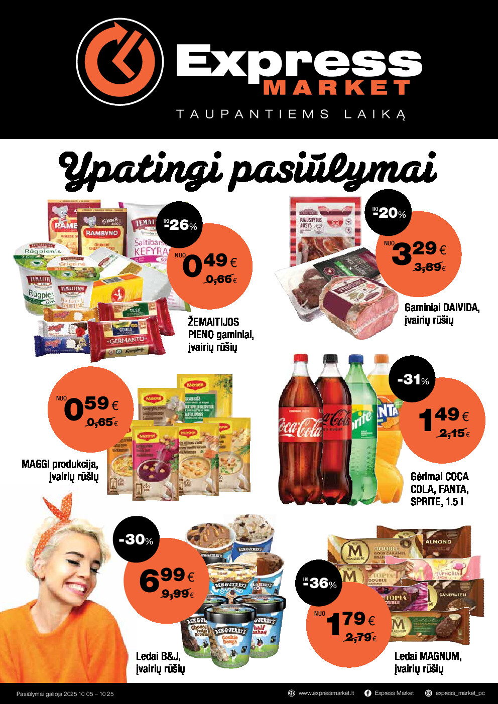 express - Akcijų leidinys (2025-10-05 - 2025-10-25)