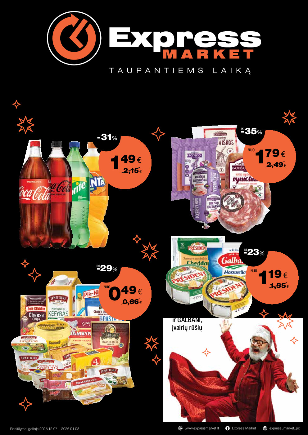 express - Akcijų leidinys (2025-12-07 - 2026-01-03)