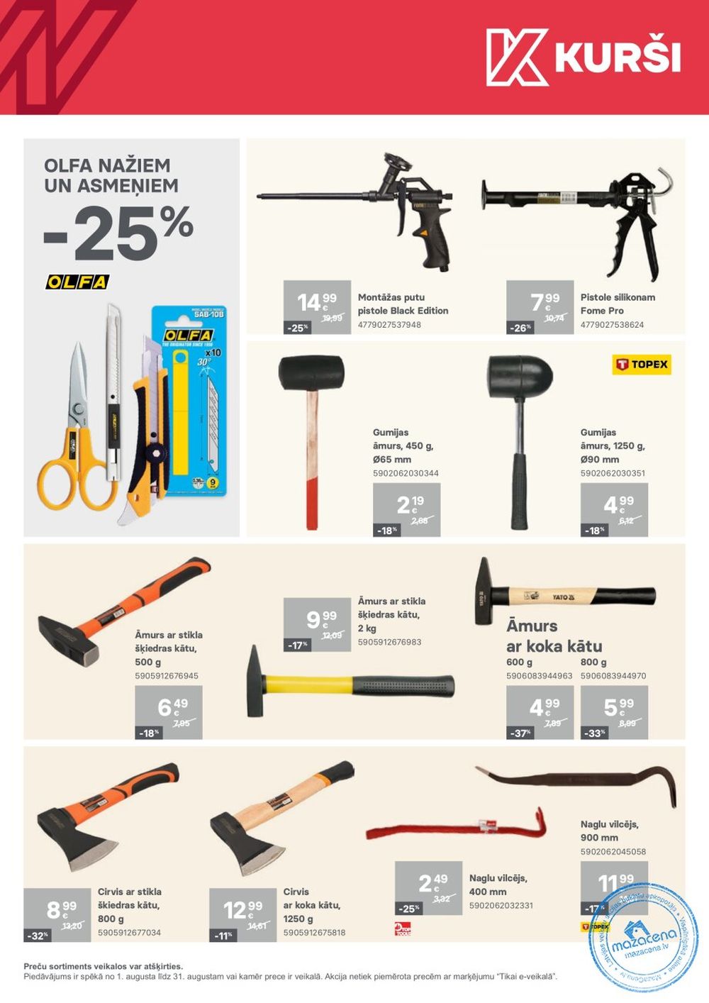 kursi - KURŠI (01.08.2025 - 31.08.2025) - page: 25