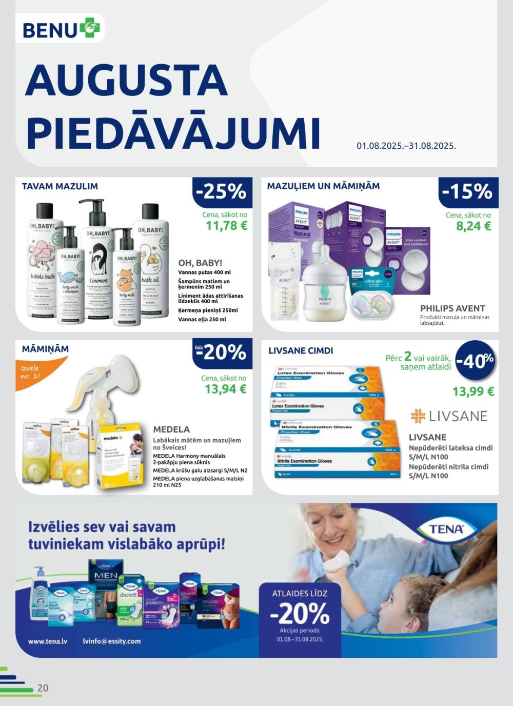 benu - BENU APTIEKA (01.08.2025 - 31.08.2025) - page: 20