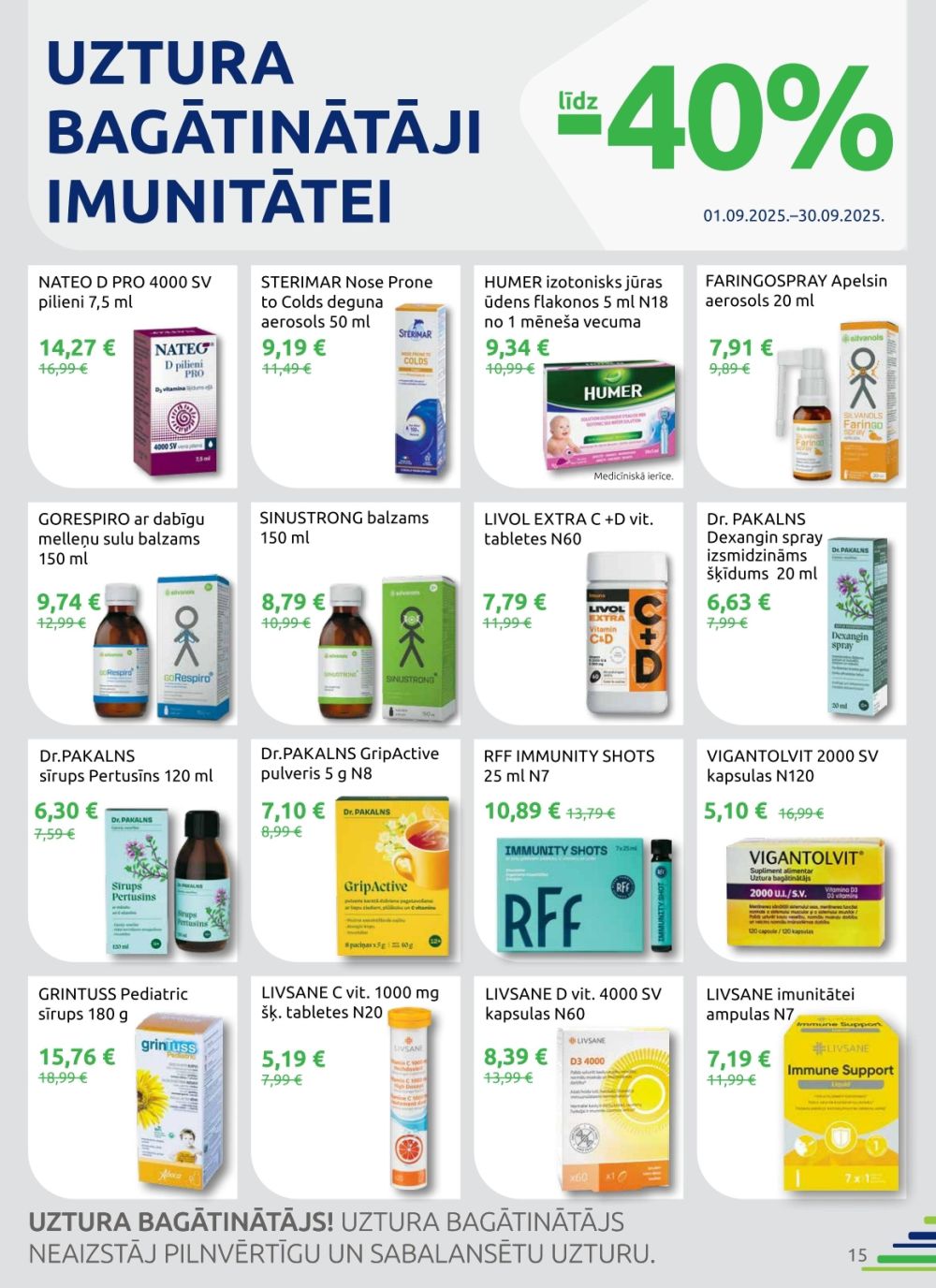 benu - BENU APTIEKA (01.09.2025 - 30.09.2025) - page: 15