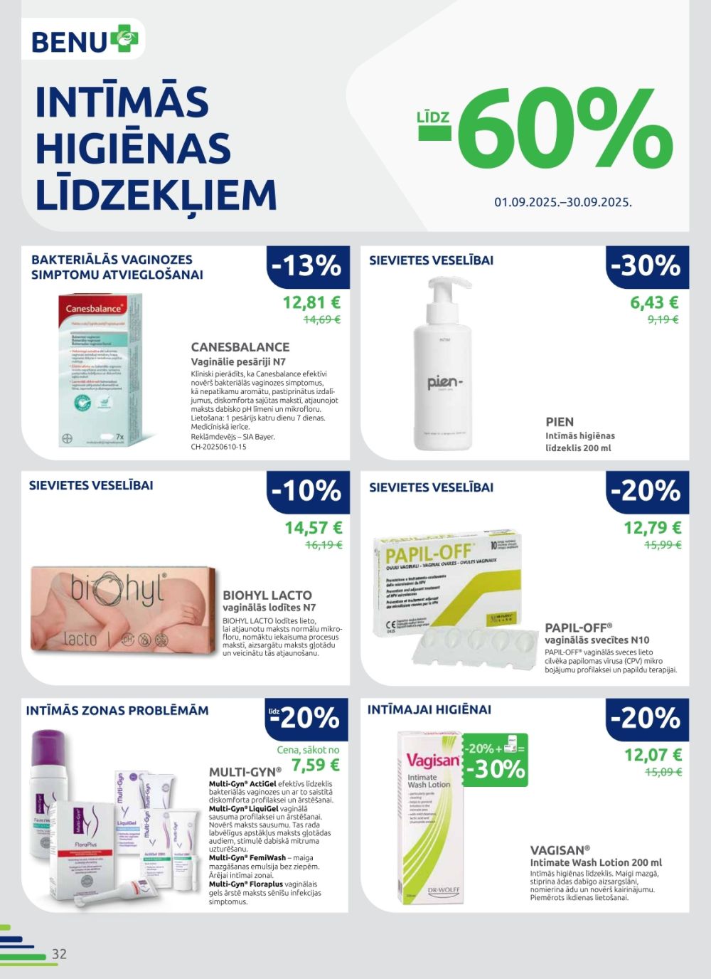 benu - BENU APTIEKA (01.09.2025 - 30.09.2025) - page: 32