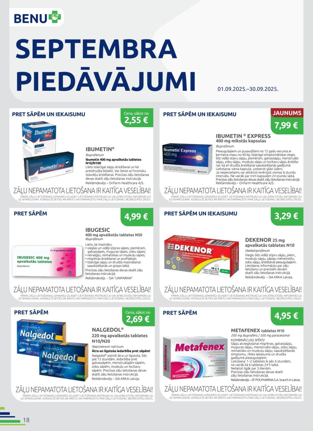 benu - BENU APTIEKA (01.09.2025 - 30.09.2025) - page: 18