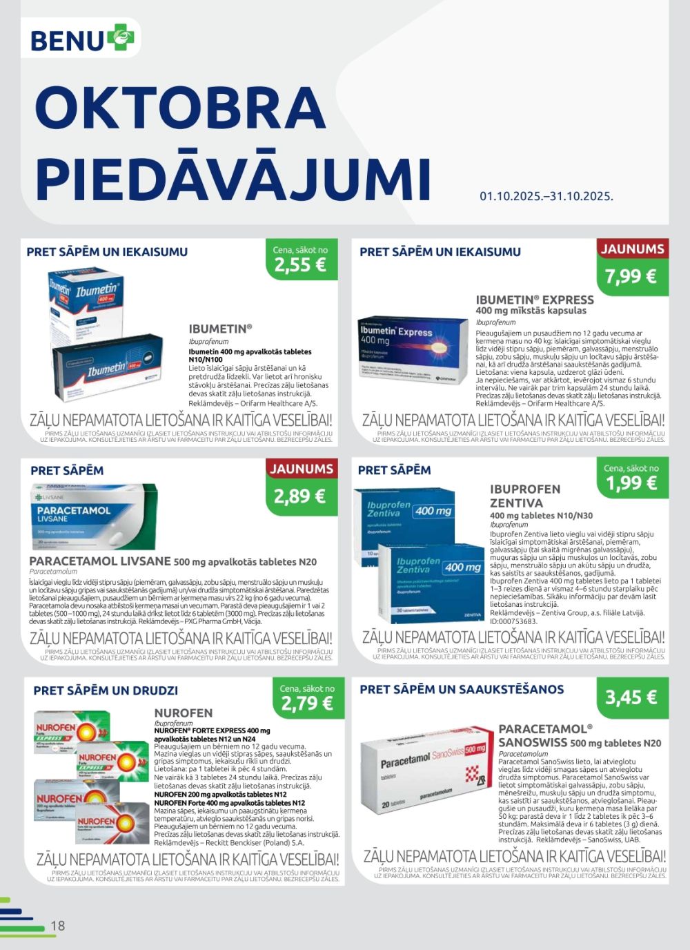 benu - BENU APTIEKA (01.10.2025 - 31.10.2025) - page: 18