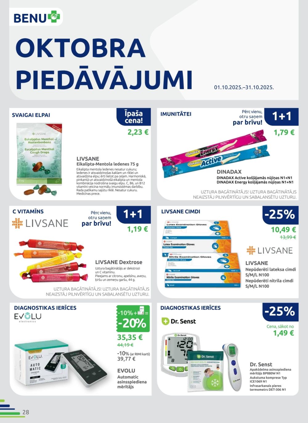 benu - BENU APTIEKA (01.10.2025 - 31.10.2025) - page: 28