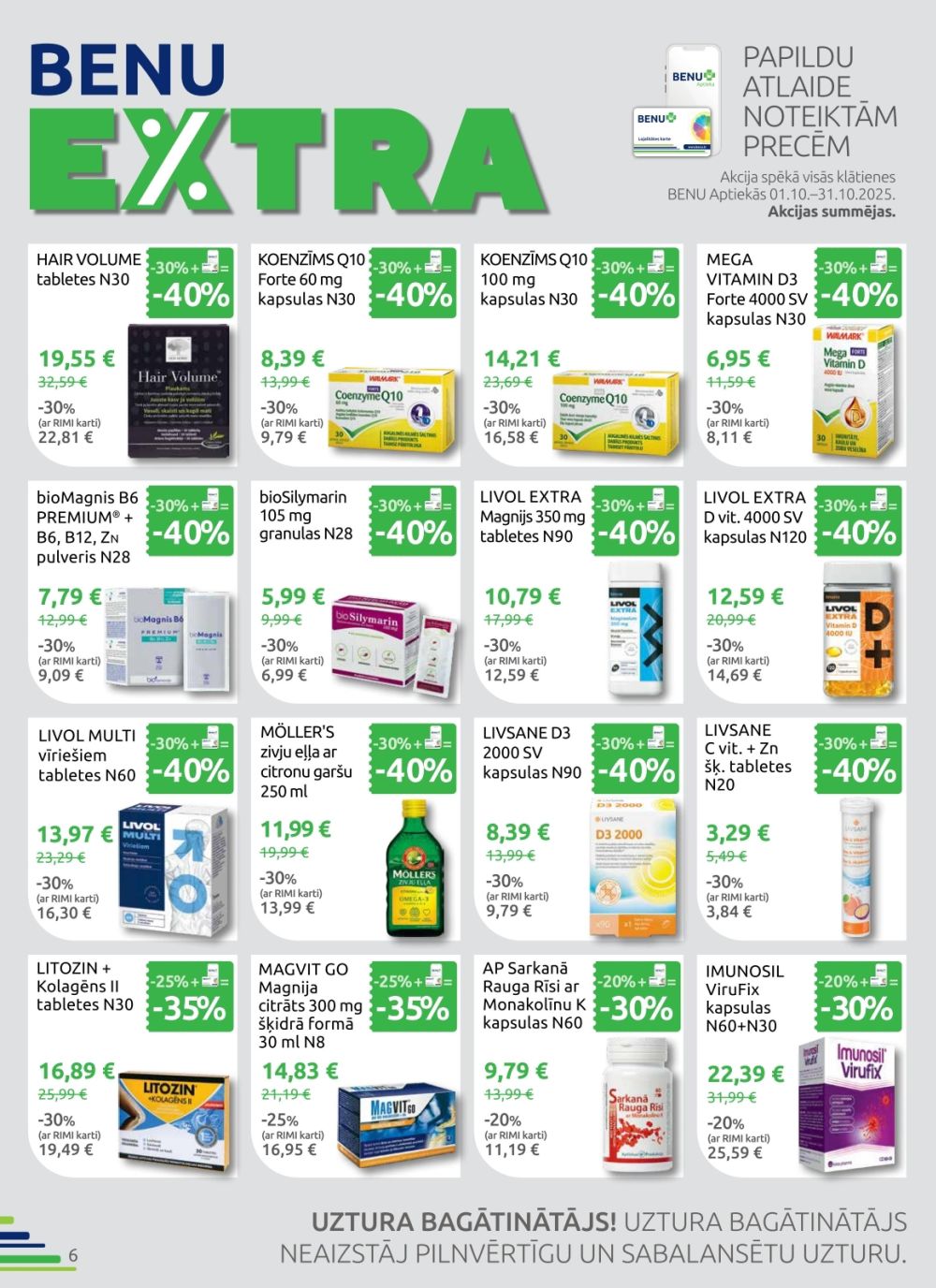 benu - BENU APTIEKA (01.10.2025 - 31.10.2025) - page: 6