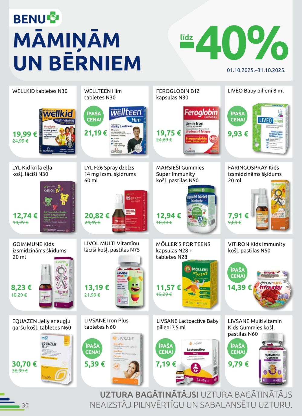 benu - BENU APTIEKA (01.10.2025 - 31.10.2025) - page: 30