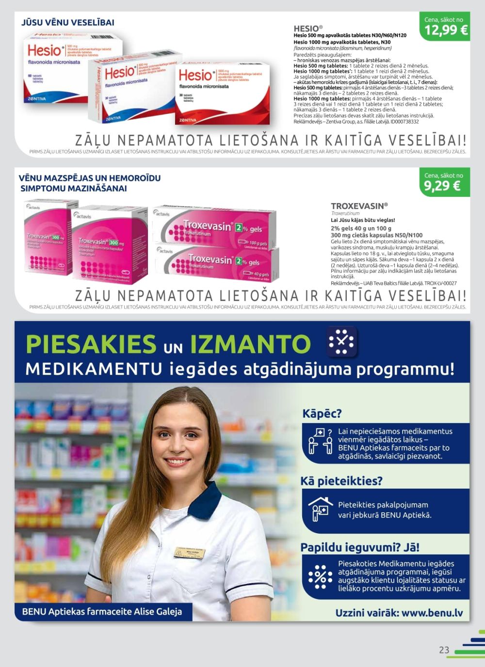 benu - BENU APTIEKA (01.10.2025 - 31.10.2025) - page: 23