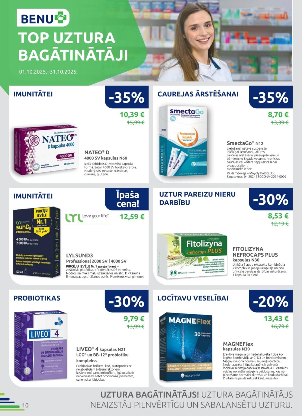 benu - BENU APTIEKA (01.10.2025 - 31.10.2025) - page: 10
