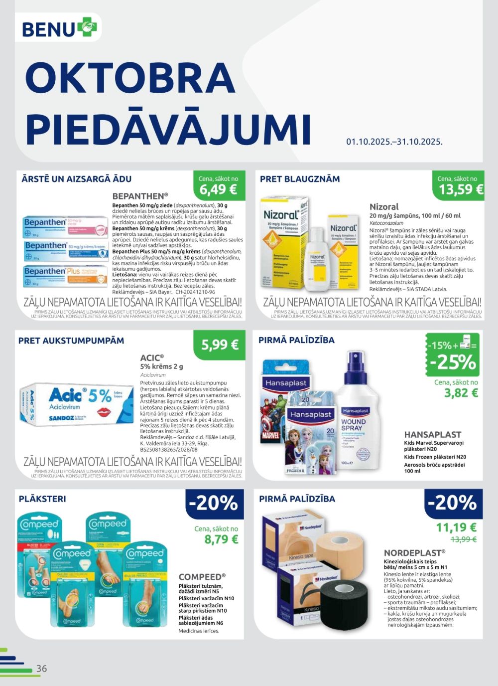 benu - BENU APTIEKA (01.10.2025 - 31.10.2025) - page: 36