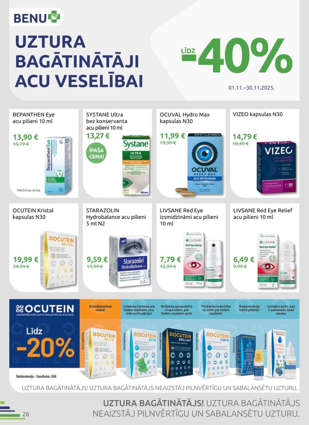 benu - BENU APTIEKA (01.11.2025 - 30.11.2025) - page: 26