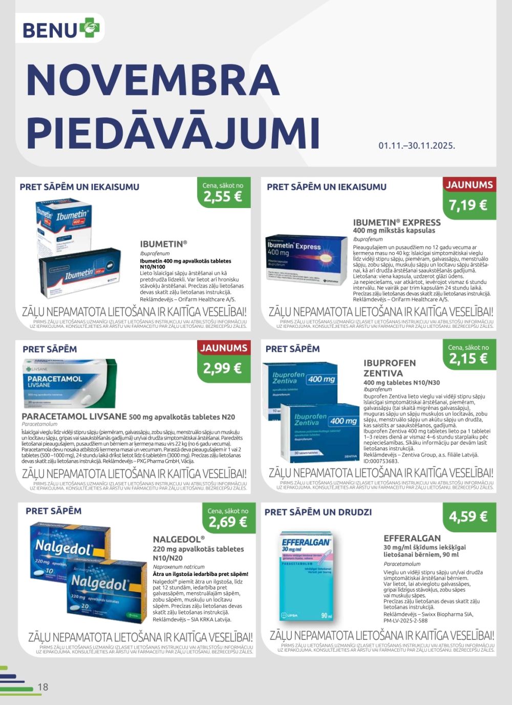 benu - BENU APTIEKA (01.11.2025 - 30.11.2025) - page: 18