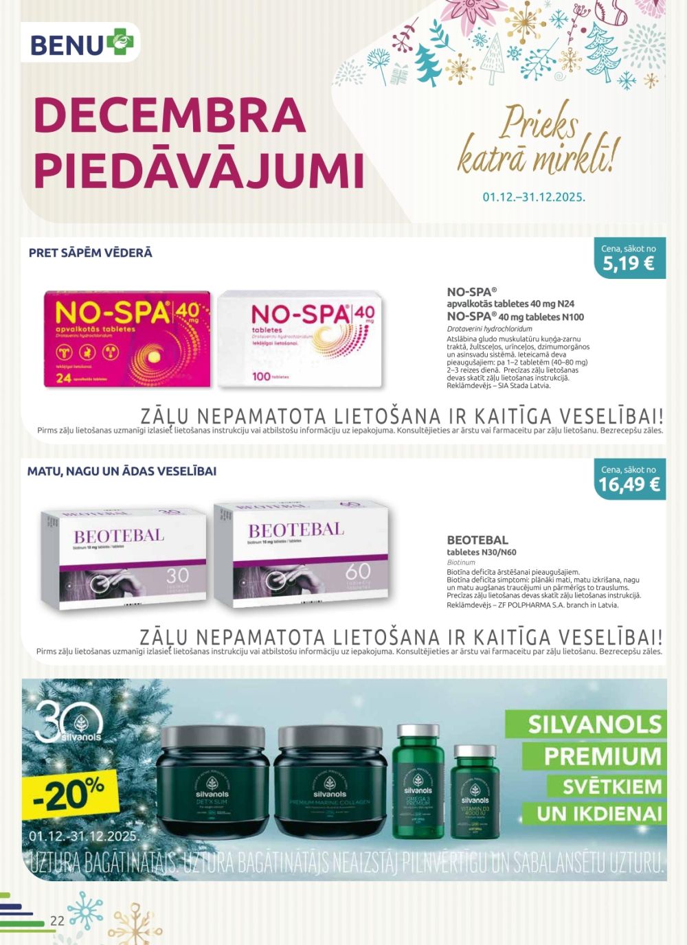 benu - BENU APTIEKA (01.12.2025 - 31.12.2025) - page: 22