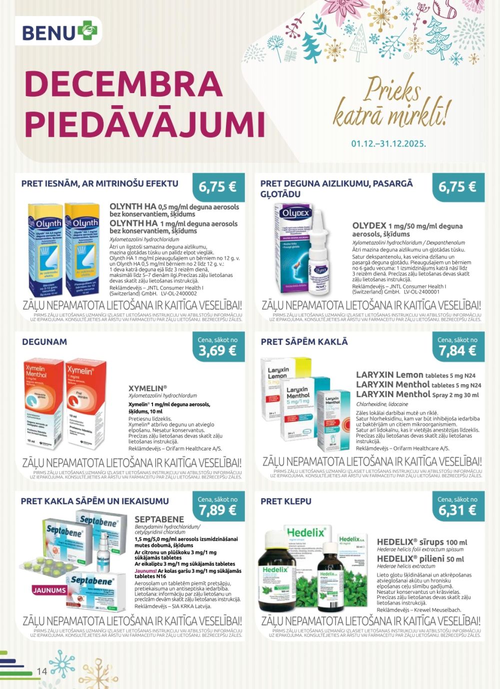 benu - BENU APTIEKA (01.12.2025 - 31.12.2025) - page: 14
