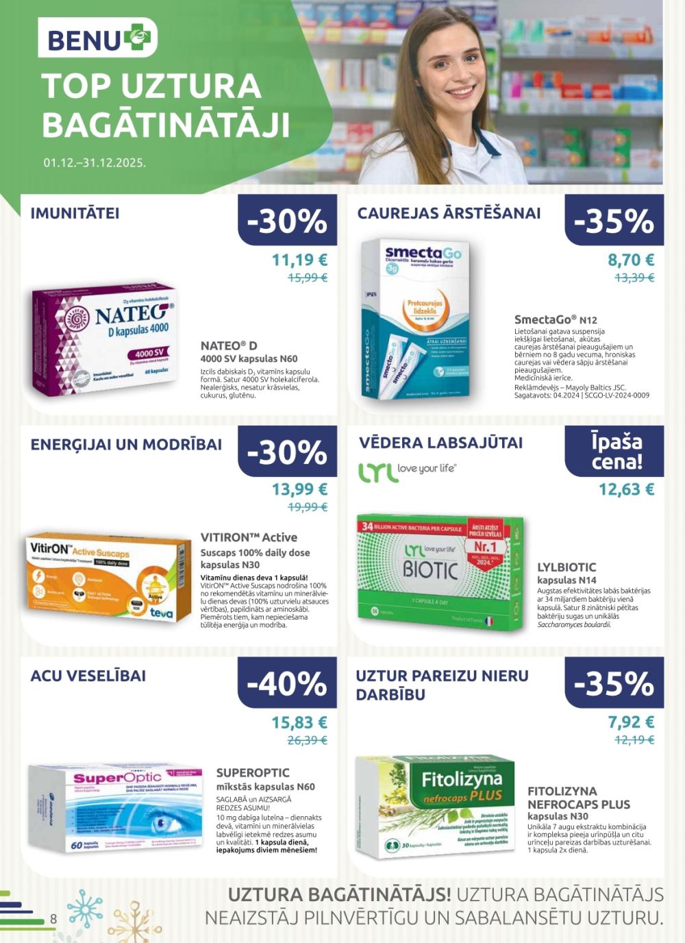 benu - BENU APTIEKA (01.12.2025 - 31.12.2025) - page: 8
