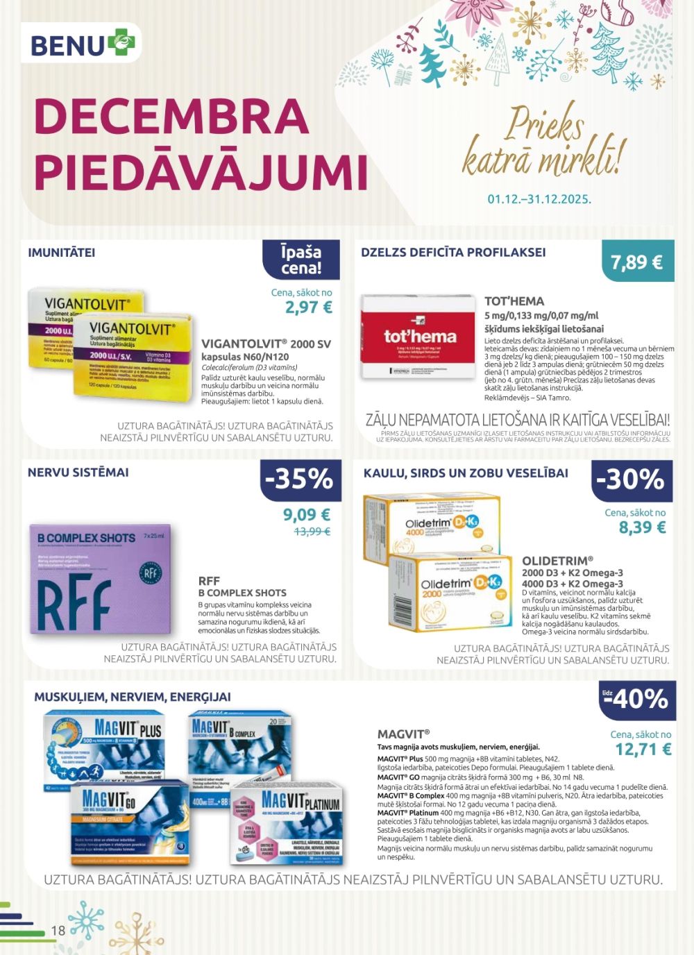 benu - BENU APTIEKA (01.12.2025 - 31.12.2025) - page: 18