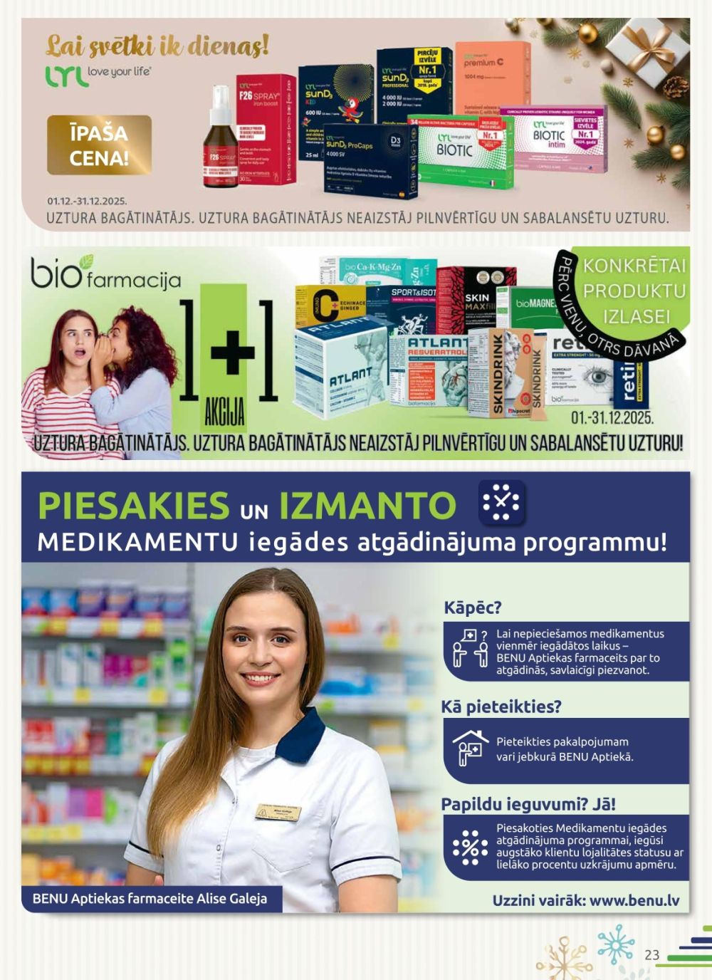 benu - BENU APTIEKA (01.12.2025 - 31.12.2025) - page: 23