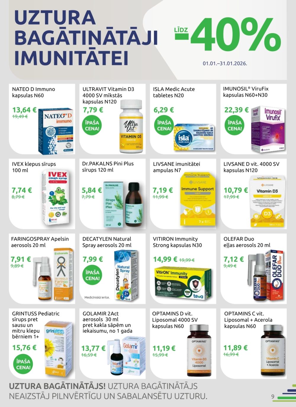 benu - BENU APTIEKA (01.01.2026 - 31.01.2026) - page: 9